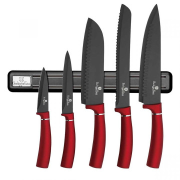 Набор Ножей из 6 предметов Berlinger Haus Metallic Line Burgundy