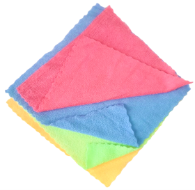 Набор из 4 разноцветных салфеток из микрофибры - Радуга (30х30 см)
