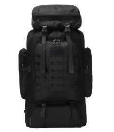 Тактический армейский рюкзак на 80 литров - Черный