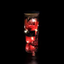 Сувенир-букет в колбе с LED-подсветкой - Бесконечность