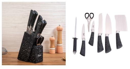 Набор ножей с пластиковыми ручками - Гранит